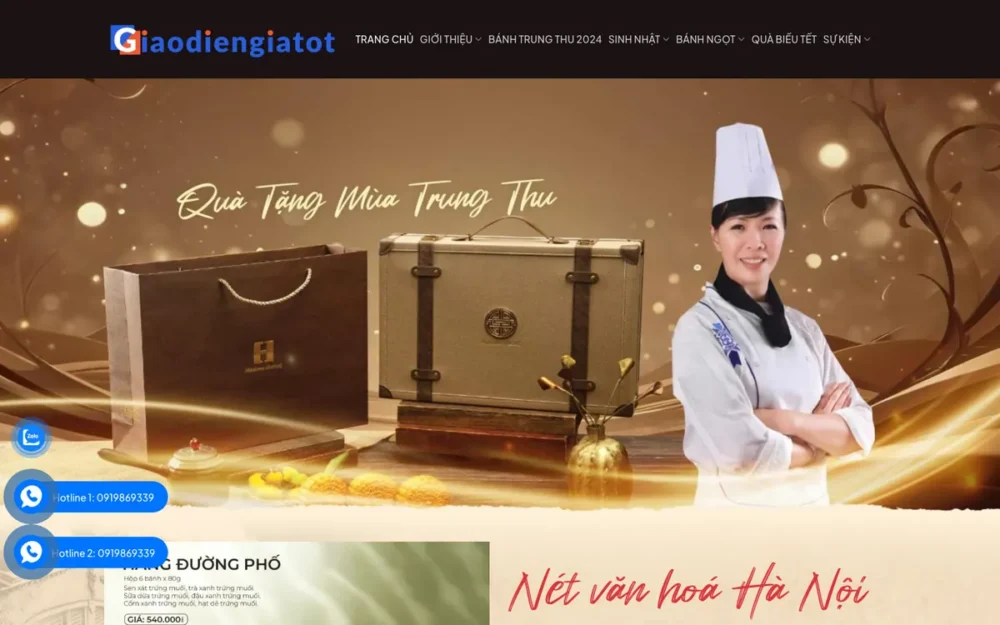 Mẫu Website Tiệm Bánh Sinh Nhật & Trung Thu – BANHTRUNGTHU3