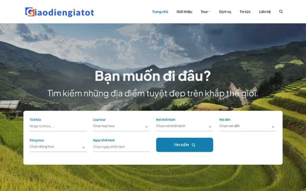 Mẫu Website Tour Trải Nghiệm Cắm Trại, Leo Núi – DULICH21