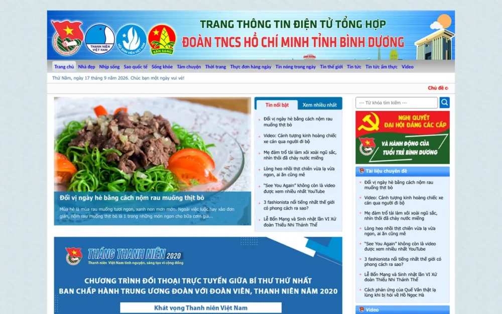 Mẫu Website Trang Thông Tin Điện Tử Tổng Hợp – TINTUC9