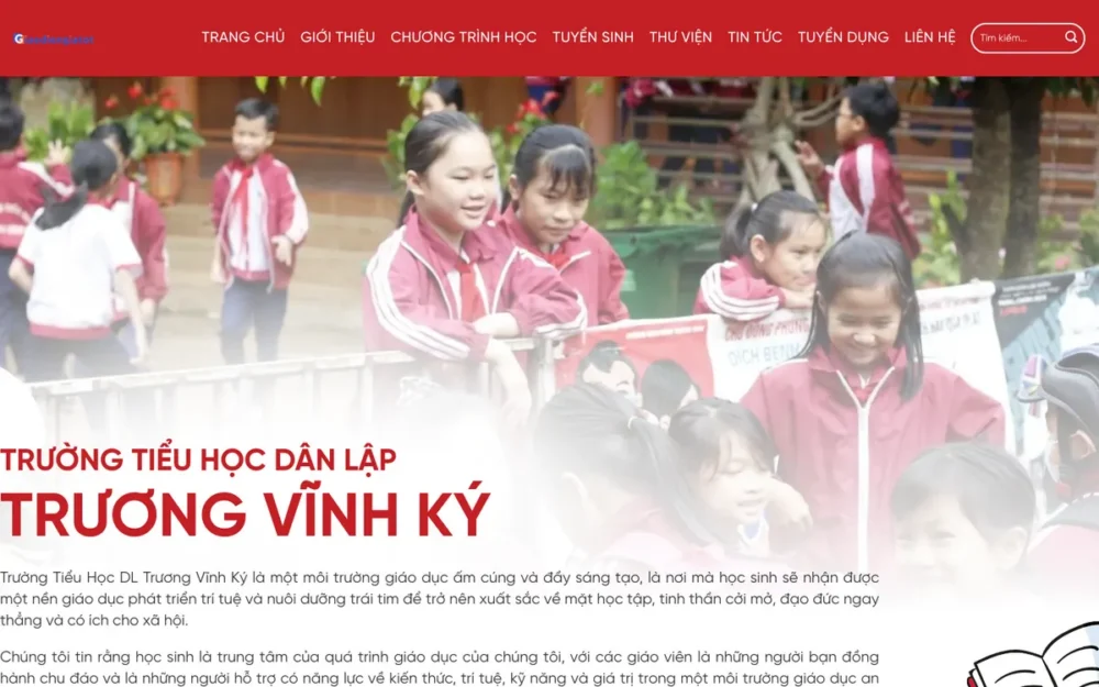 Mẫu Website Trường Tiểu Học Dân Lập Tông Đỏ – SCHOOL