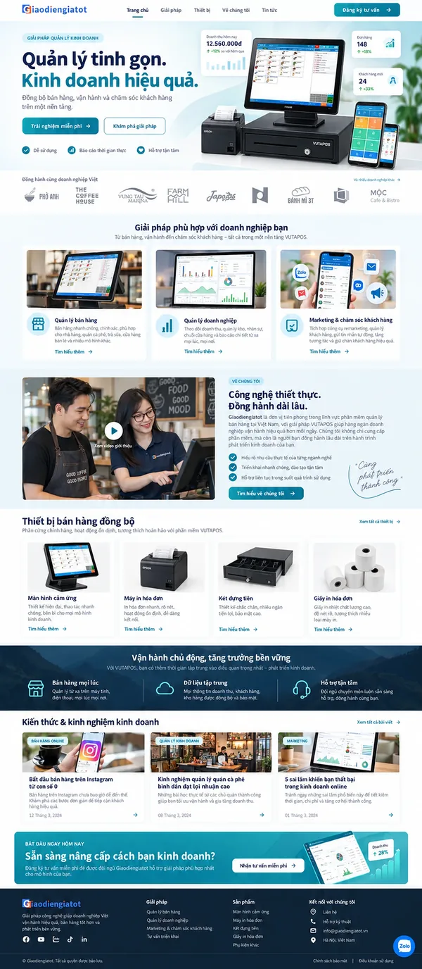 Giao Diện Độc Bản Website Phần mềm quản lý bán hàng – AI-CN03