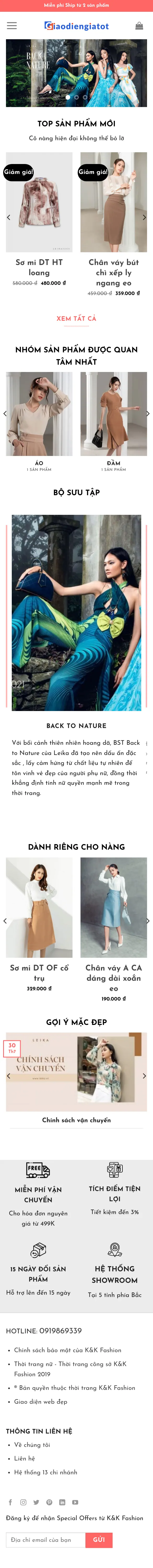 Mẫu Website Thời Trang Nữ Bộ Sưu Tập, Đặt May – THOITRANG – Trang chủ trên điện thoại