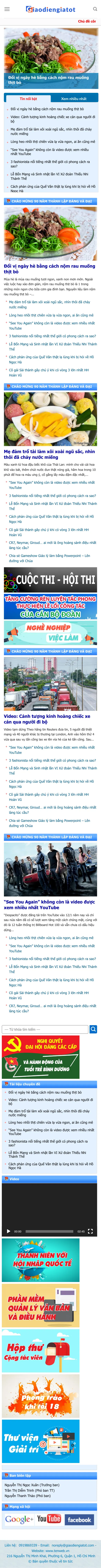 Mẫu Website Trang Thông Tin Điện Tử Tổng Hợp – TINTUC9 – Trang chủ trên điện thoại